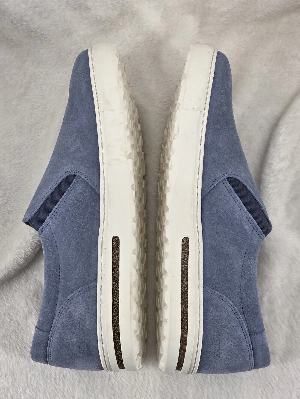 Birkenstock Oswego Elemental Blue Suede Slip On Sneakers EU 43 US 10